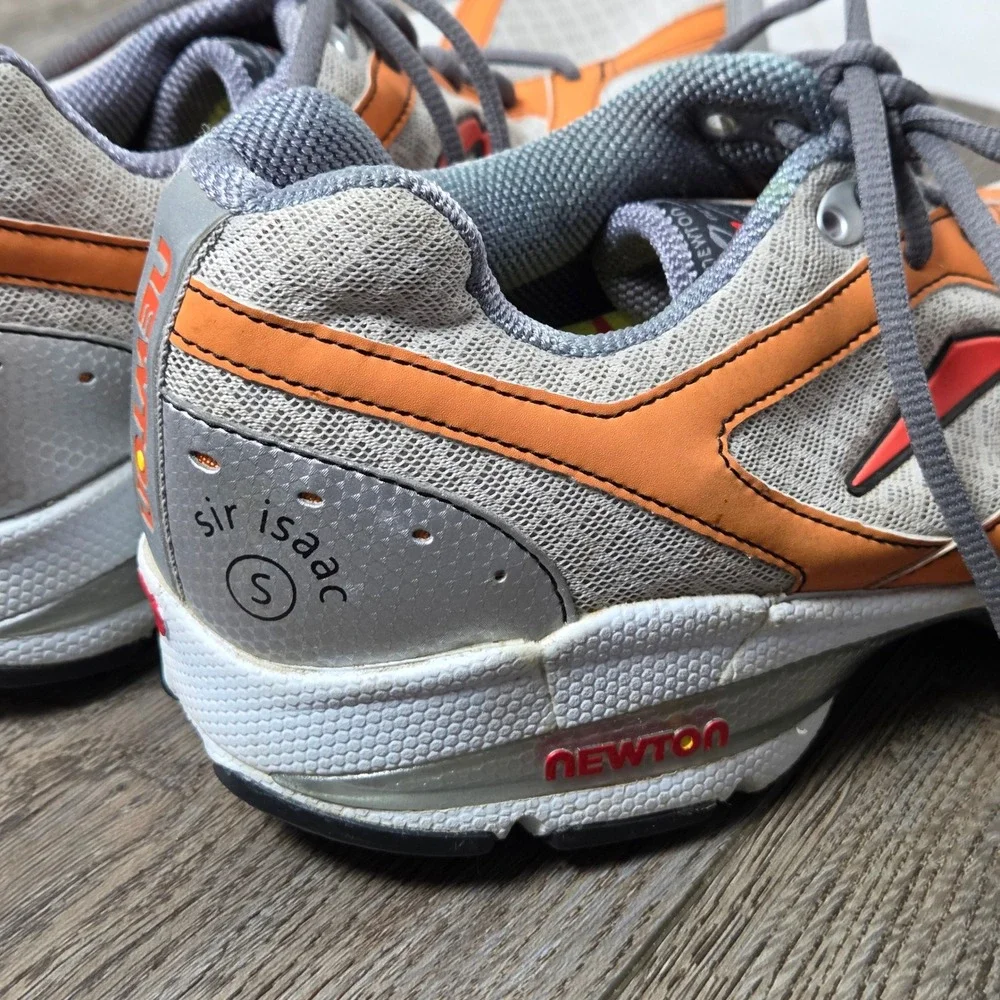 Newton Sir Isaac Running Shoes Mens 11.5‎ Forefoot Trainer Gray Orange